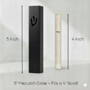 modern mezuzah case black 6