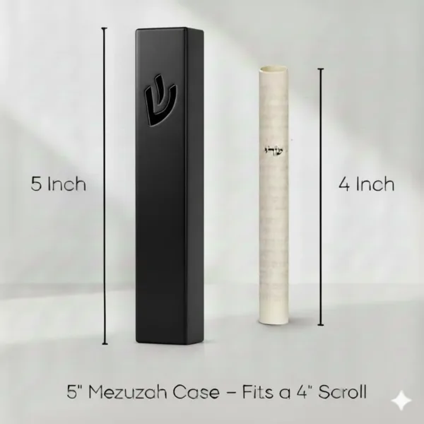 modern mezuzah case black 6