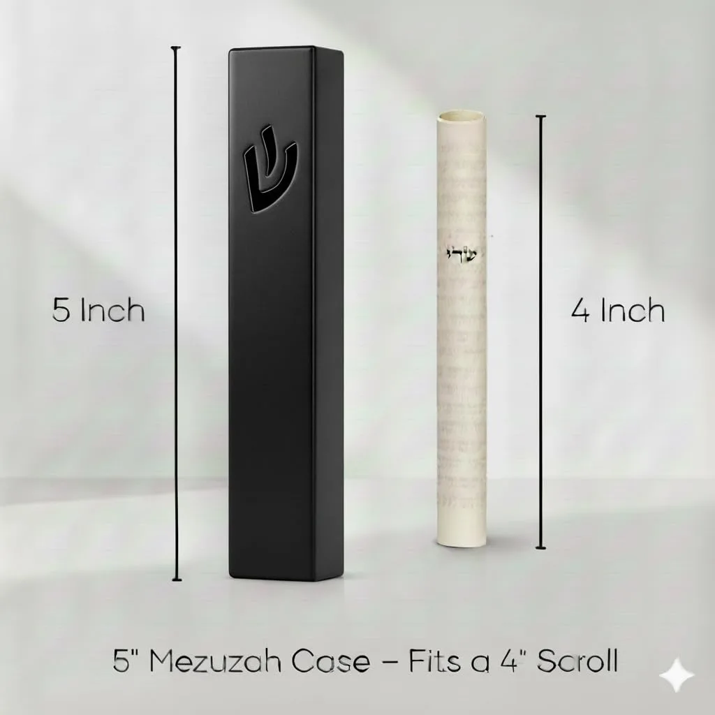 modern mezuzah case black 6