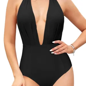 monokini swimsuit v neck 1