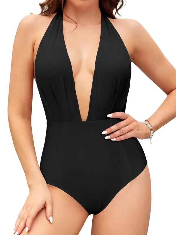 monokini swimsuit v neck 1