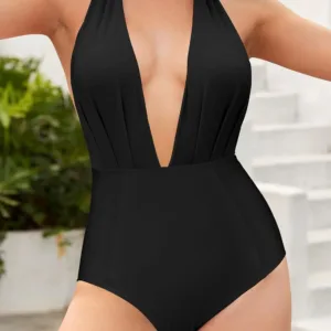 monokini swimsuit v neck 2