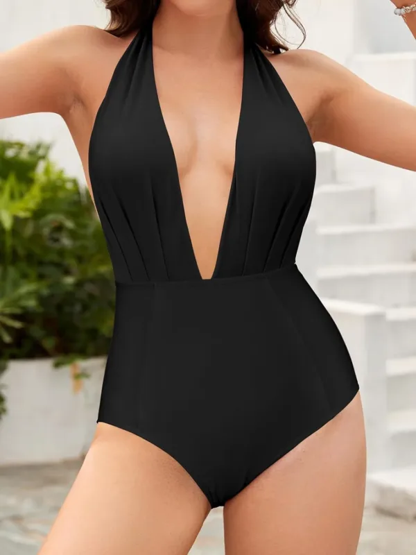 monokini swimsuit v neck 2