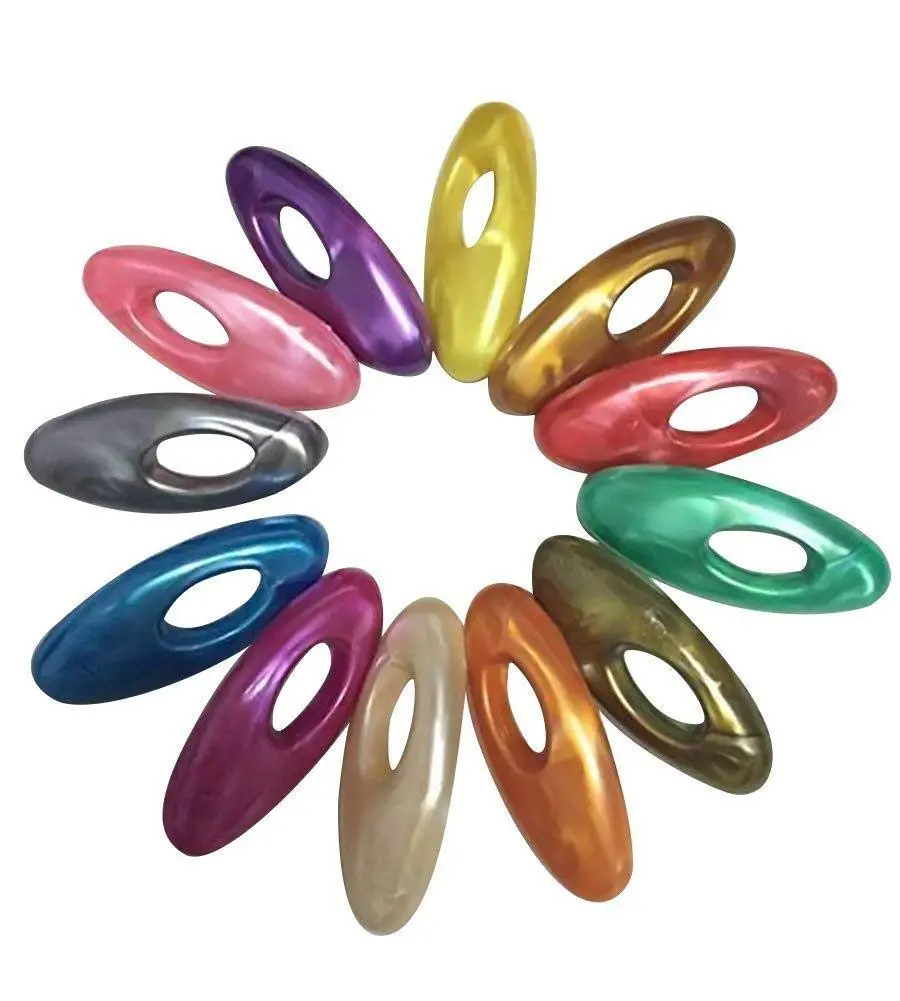 A set of 12 multicolor safety pins, also usable as hijab pins, made in Japan for women