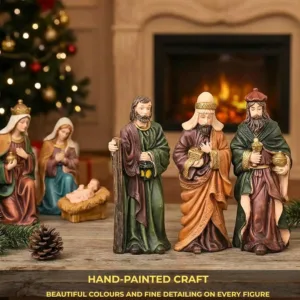 nativity scene wooden stable 3