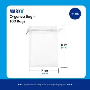 organza bags white 2