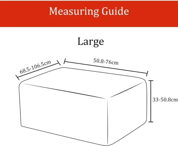 ottoman cover rectangular 6
