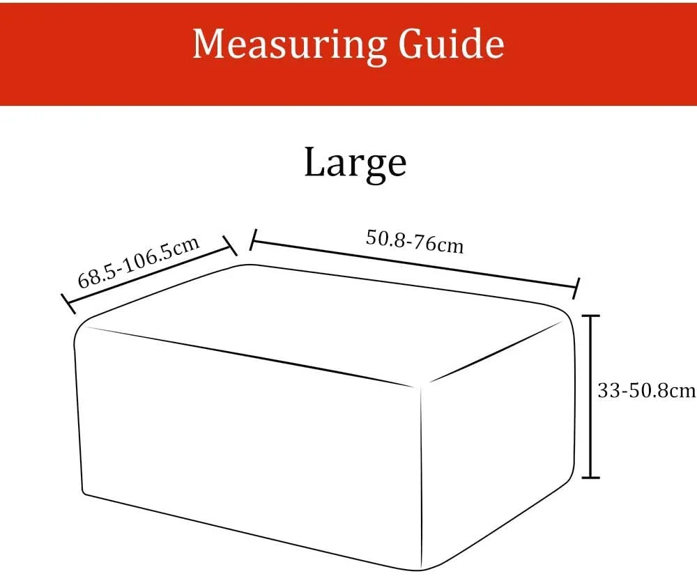 ottoman cover rectangular 6