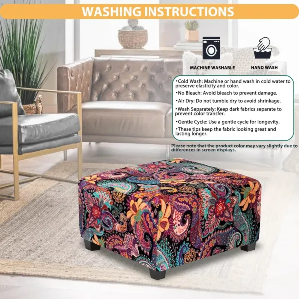 ottoman cover square 6