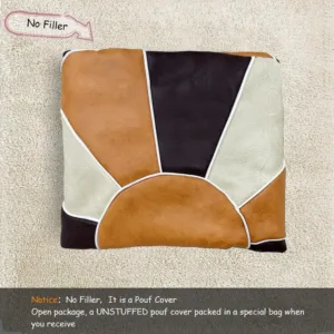 ottoman pouf cover faux 6