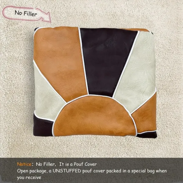 ottoman pouf cover faux 6