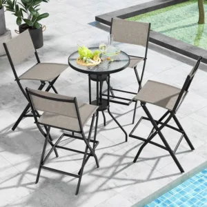 outdoor bar stool set 2