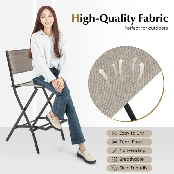 outdoor bar stool set 4