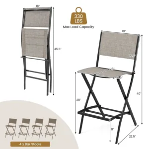 outdoor bar stool set 7