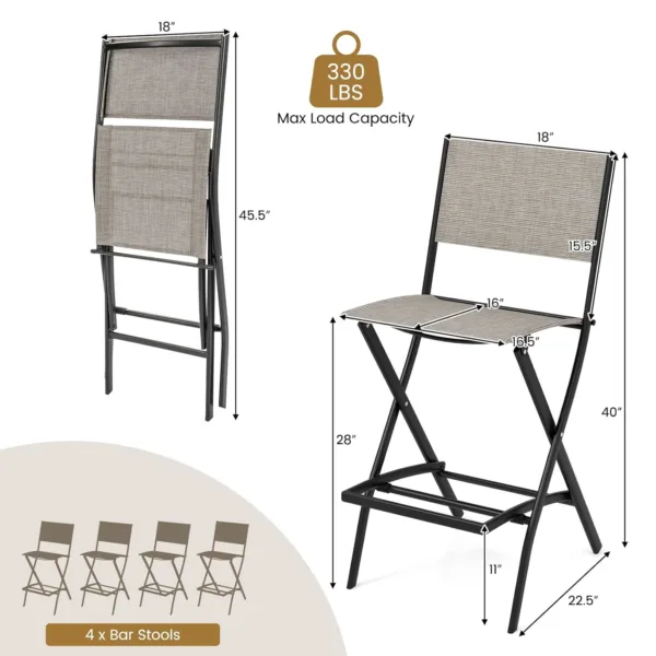 outdoor bar stool set 7