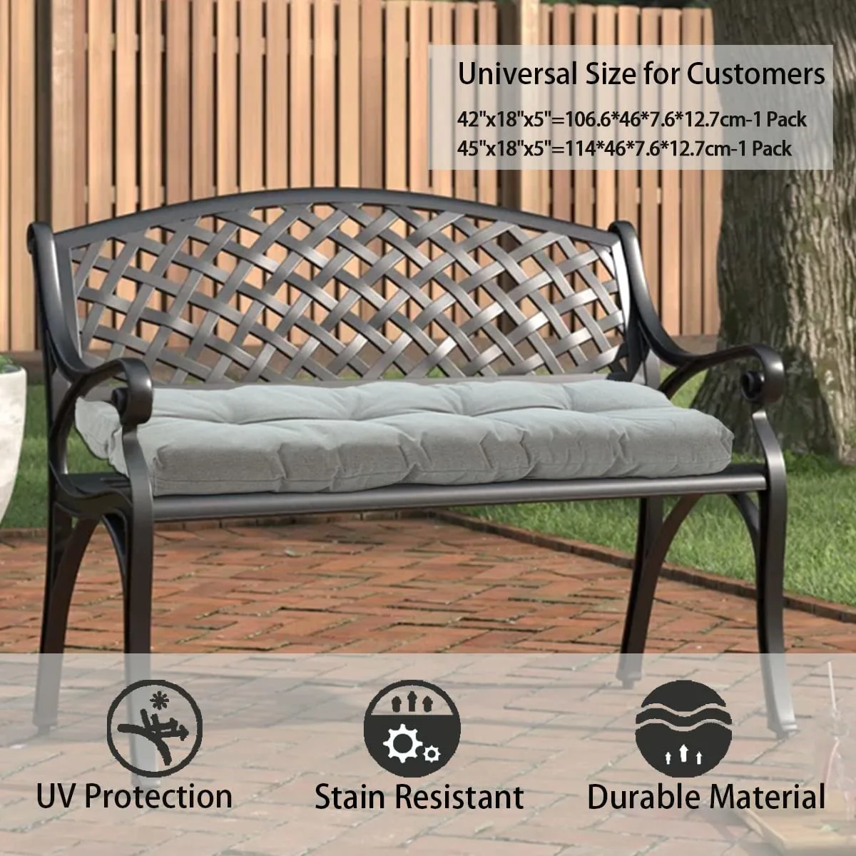 outdoor bench cushion 4