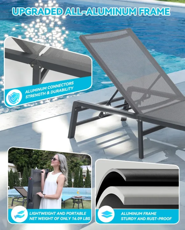 outdoor chaise lounge set 5