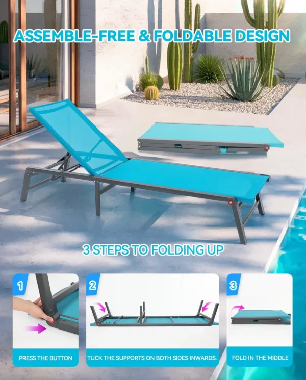 outdoor chaise lounge set 6