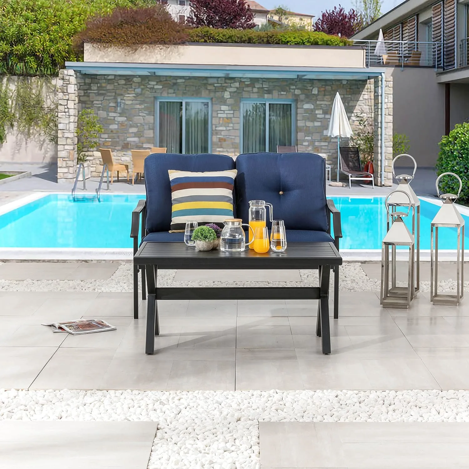 outdoor loveseat coffee table 1