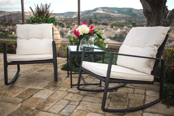 outdoor rocking bistro set 5