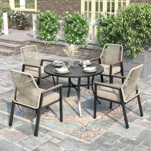 patio dining rattan table 1