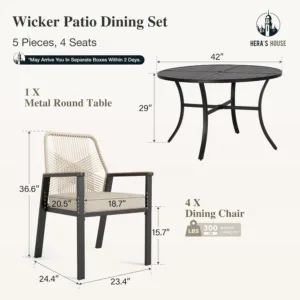 patio dining rattan table 2