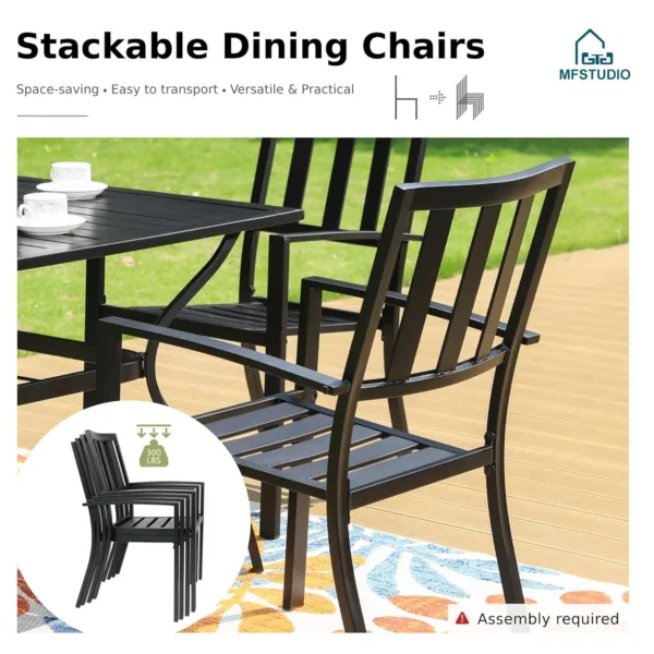 patio dining set metal 5