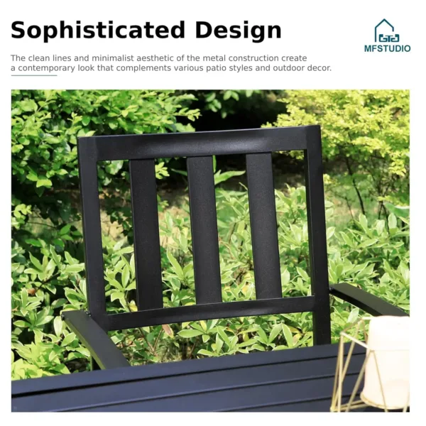 patio dining set metal 7