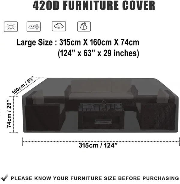 patio furniture cover xl 2