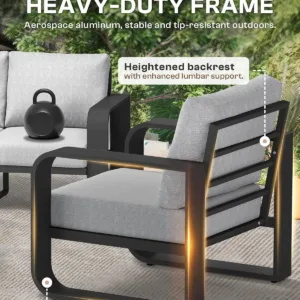 patio furniture set aluminum 5