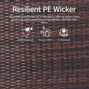 patio loveseat outdoor wicker 7