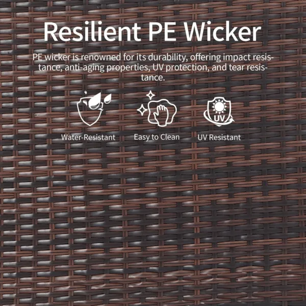 patio loveseat outdoor wicker 7