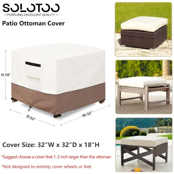 patio ottoman cover waterproof 3