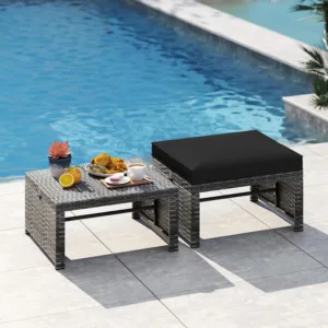 patio ottomans rattan 2