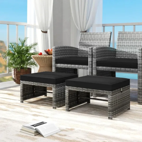 patio ottomans rattan 4