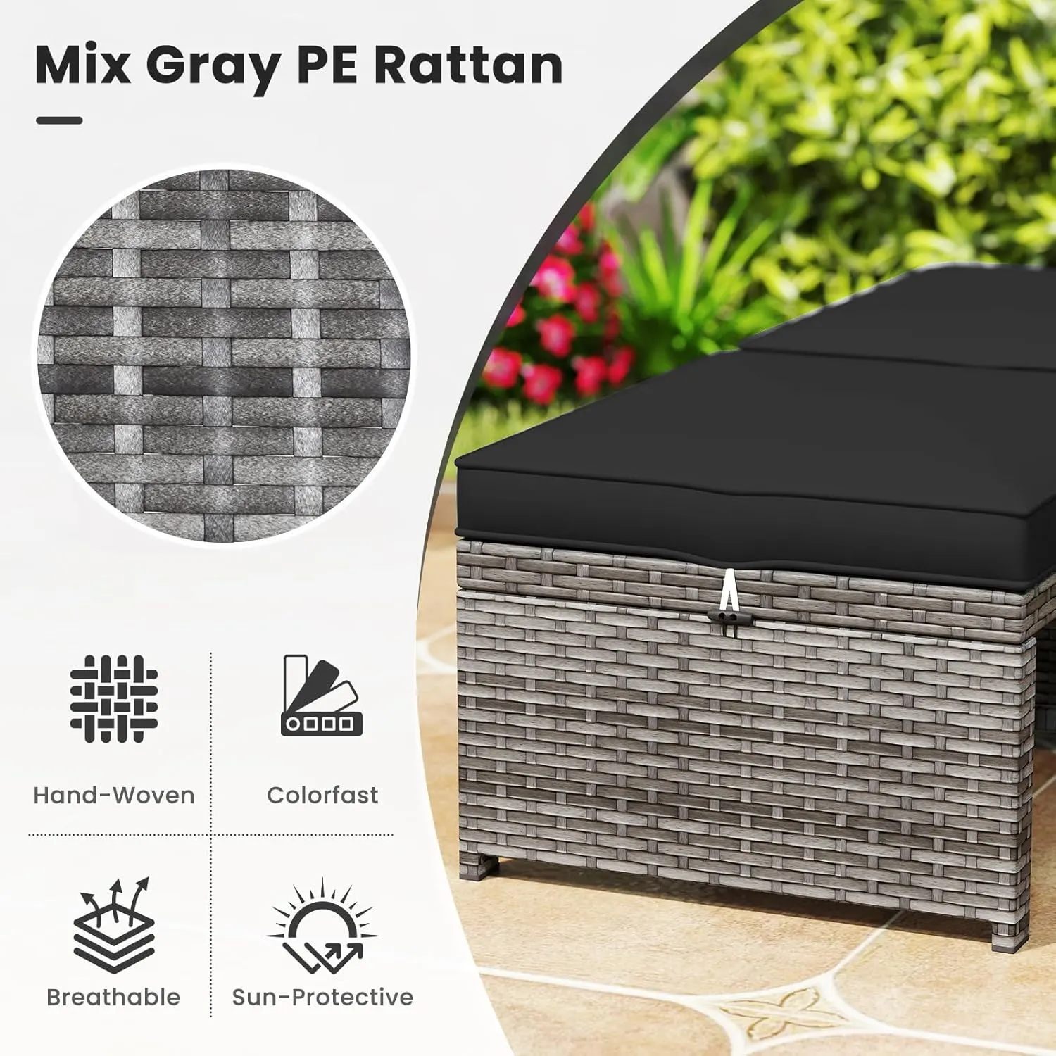 patio ottomans rattan 7