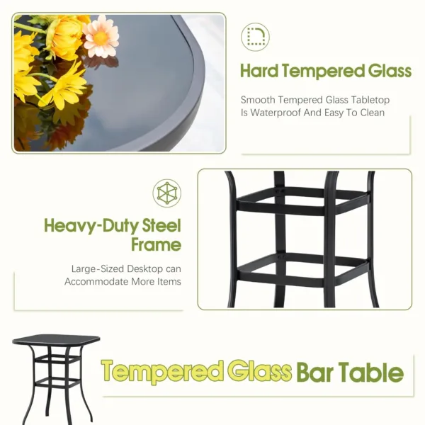 patio swivel bar set 5