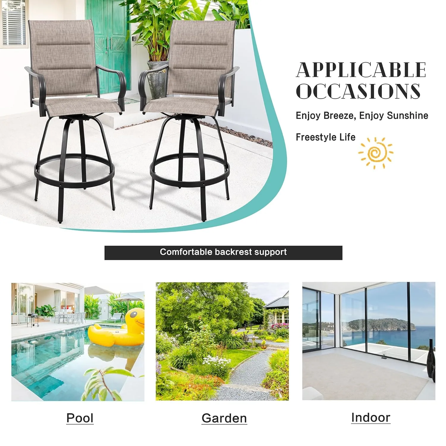 patio swivel bar stools 7
