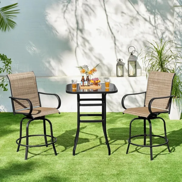patio swivel stools 2
