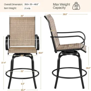 patio swivel stools 3