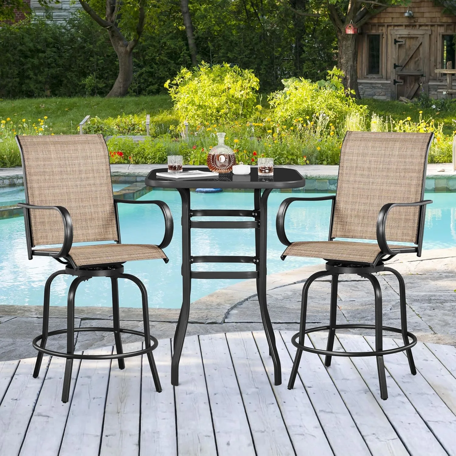 patio swivel stools 4