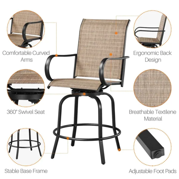 patio swivel stools 5