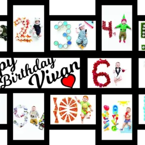 personalized birthday collage frame 1