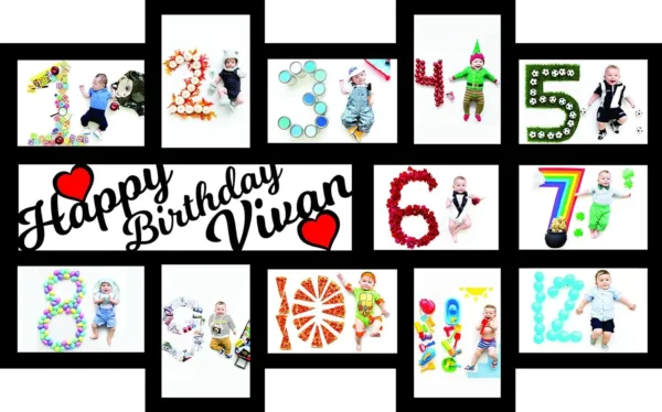 personalized birthday collage frame 1