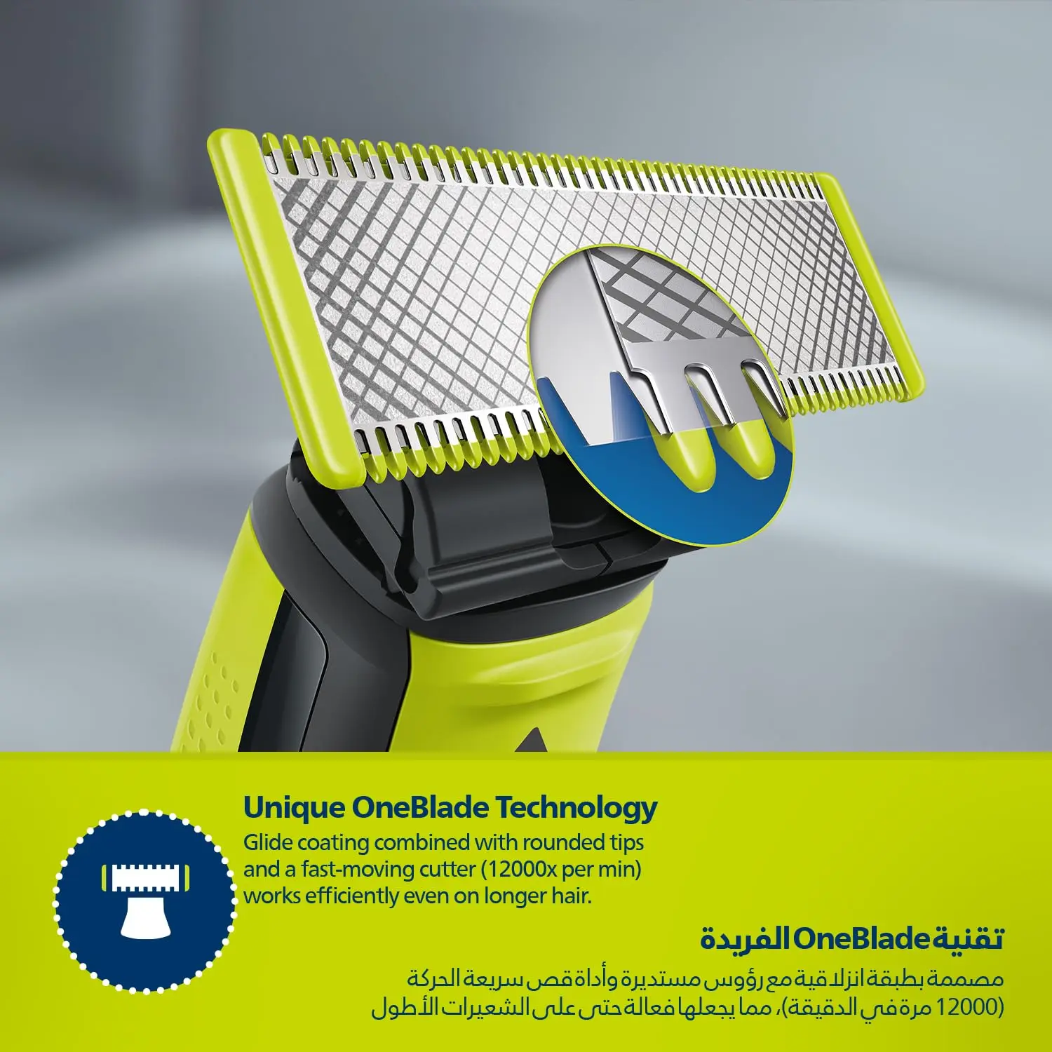 This is a Philips OneBlade Face QP2724/10 electric trimmer with an original blade and 5-in-1 adjustable comb for trimming, edging, and shaving facial hair.