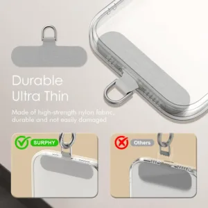 This pearl phone charm features a beaded wrist strap lanyard, made of premium glass beads and alloy steel, designed to prevent phone drops and add a fashionable touch.