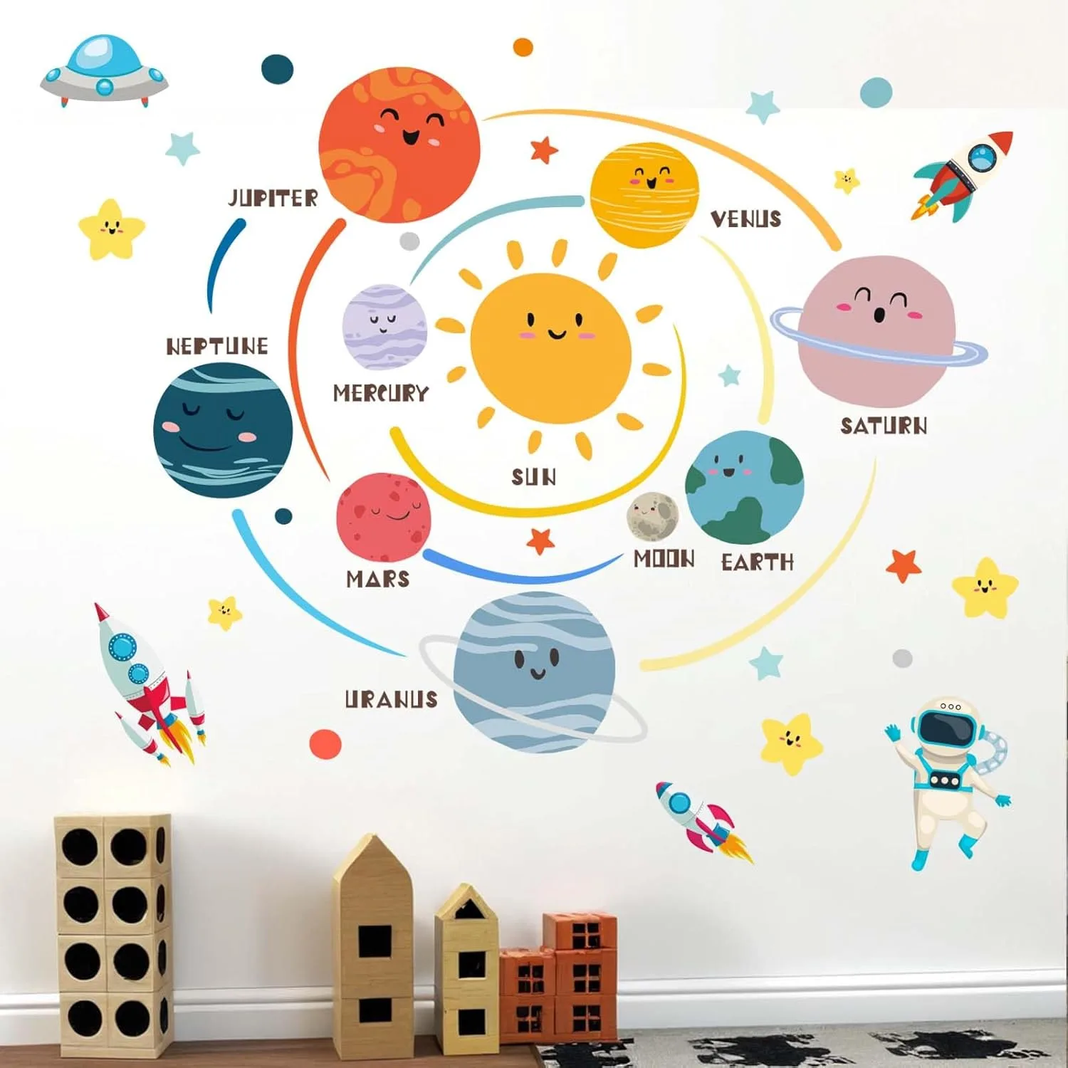 planets wall decals 1