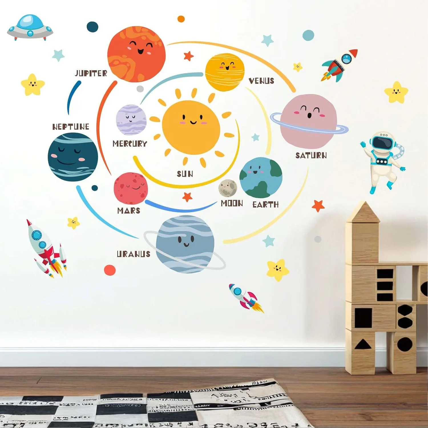 planets wall decals 2
