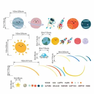 planets wall decals 4