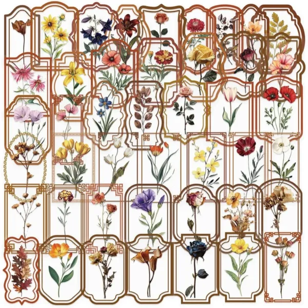 plant stickers retro 1